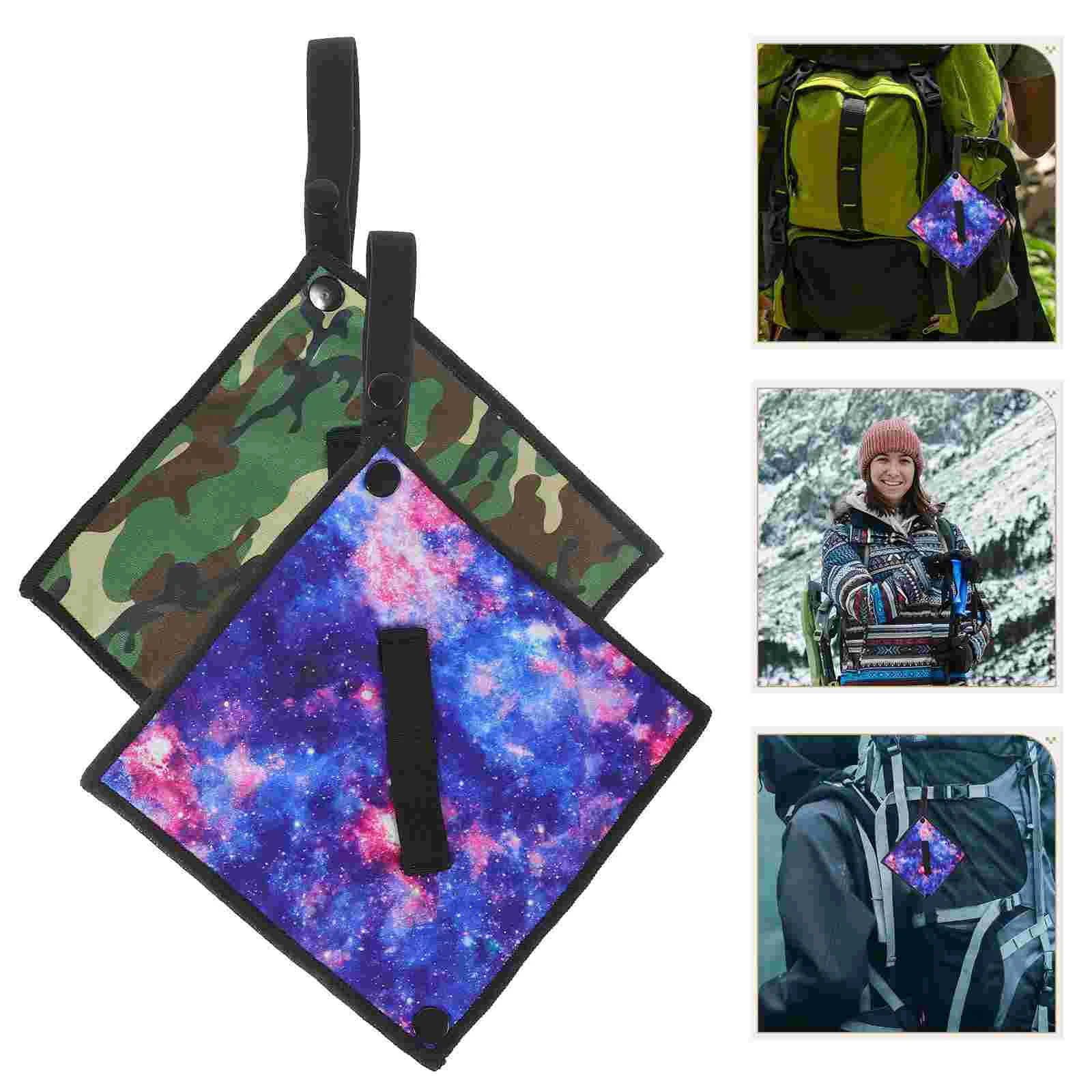 

2 Pcs Female Pee Cloth Camping Accessories Hiking Toilet Women's Accessory Reusable Wipes Urinal Travel Absorbent Rag Soft