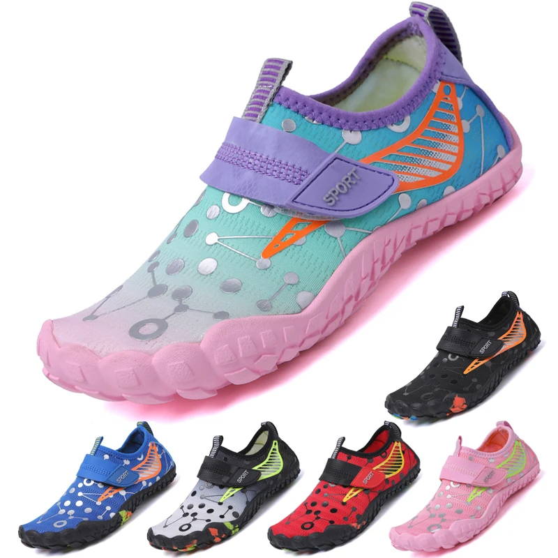 Children Boys And Girls Beach Quick Diving Shoes Qianjiang Swimming Shoes Indoor Fitness Floor Bathroom 28-38#