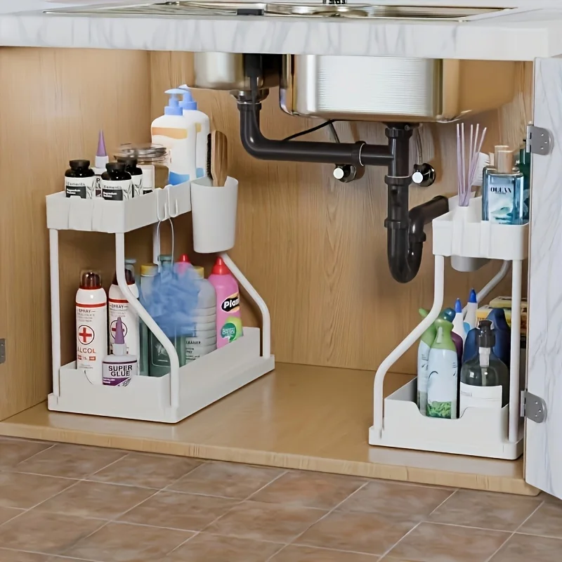 2-Tier Pull Out Drawer Organizer 2