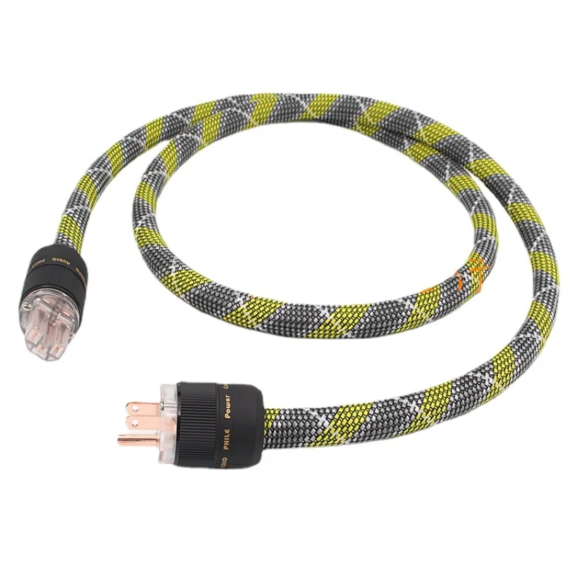 Фото Аудиофил OFC медный проводник 3*4 мм кабель Hi-Fi аудио усилитель CD Amp AU US Plug Power Line №3