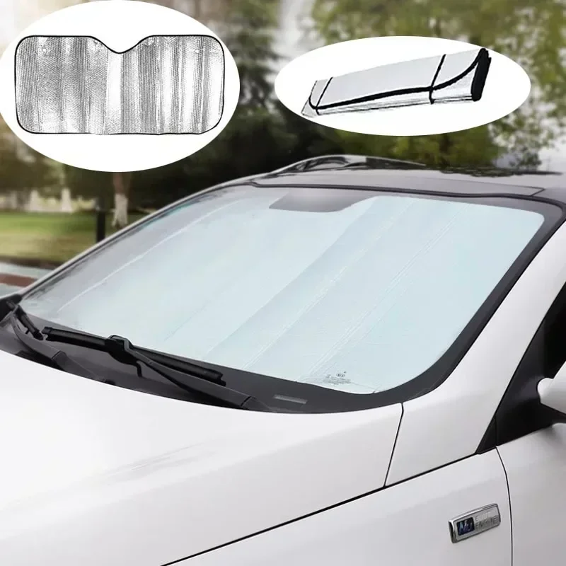 Car Sunshade Front Rear Window Curtain Shade Sun Protector Windshield Visor Cover Foldable Baby Car Retractable UV Protection