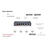 Hikvision POE Switch DS-3E0106P-E (4POE+2CH) 100Mbps Fast Ethernet Unmanaged RJ45 Port DC 48V for Security POE IP Camera NVR  4