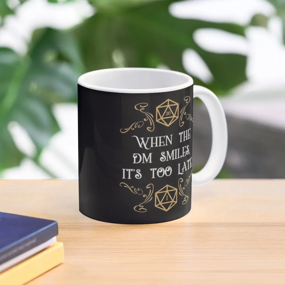 

When the Master Smiles It's Too Late 20 Sided Dice Coffee Mug Cups For Tea Tea And Cups Cups Free Shipping Tourist Mug