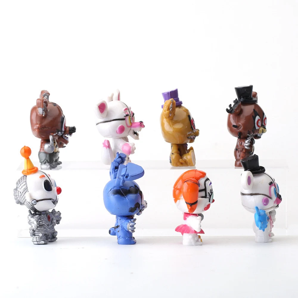8-Piece FNAF Collectible Figure Set - Freddy, Bonnie, Foxy & More
