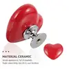 Push Button Toilet Flush Love Shape Toilet Button Assistant Sticky Drawer Pull Handle Home Decorative Bathroom Supplies 5