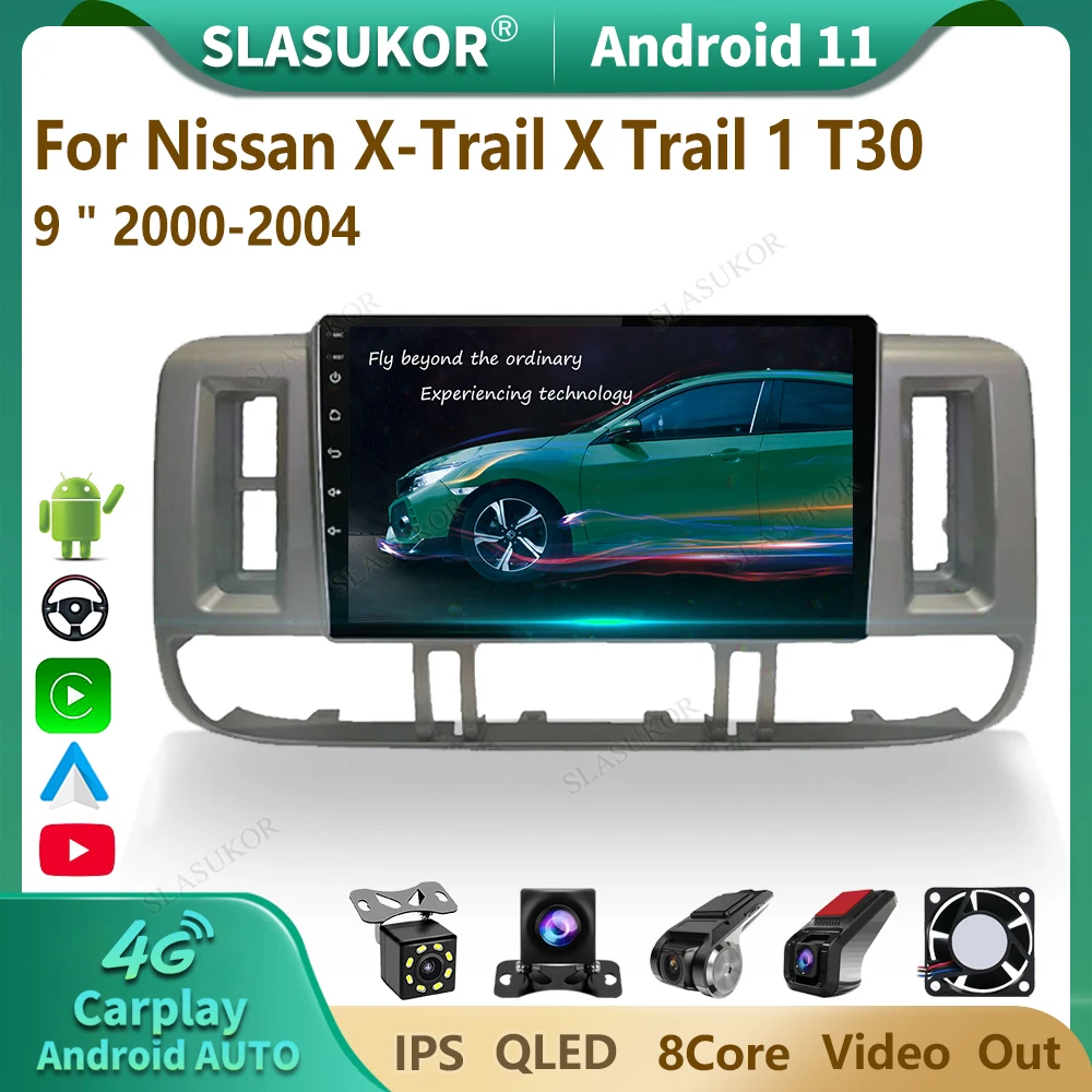 

9 Inch For Nissan X-Trail 1 T30 2000-2004 Android Car Radio Multimedia Video Player Audio Stereo Player Navigation Carplay