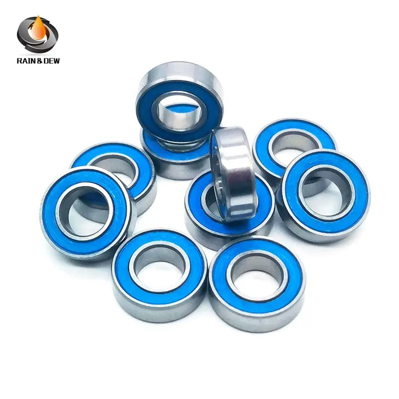 

MR117-2RS Bearing ABEC-7 10PCS 7x11x3 mm Miniature MR117RS Ball Bearings Blue Sealed Bearing MR117 2RS