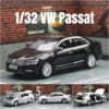 1/32 Volkswagen Passat Toy Car Model Diecast Alloy Metal Miniature Sound & Light Pull Back 1:32 Collection Gift For Boy Children 1