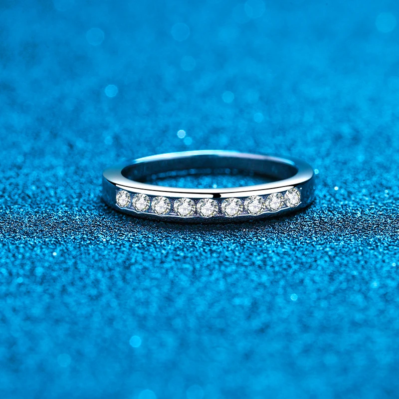 Jeulia Fedi Nuziali Per Coppia Acquamarina Blu In Argento Sterling - Foto 7