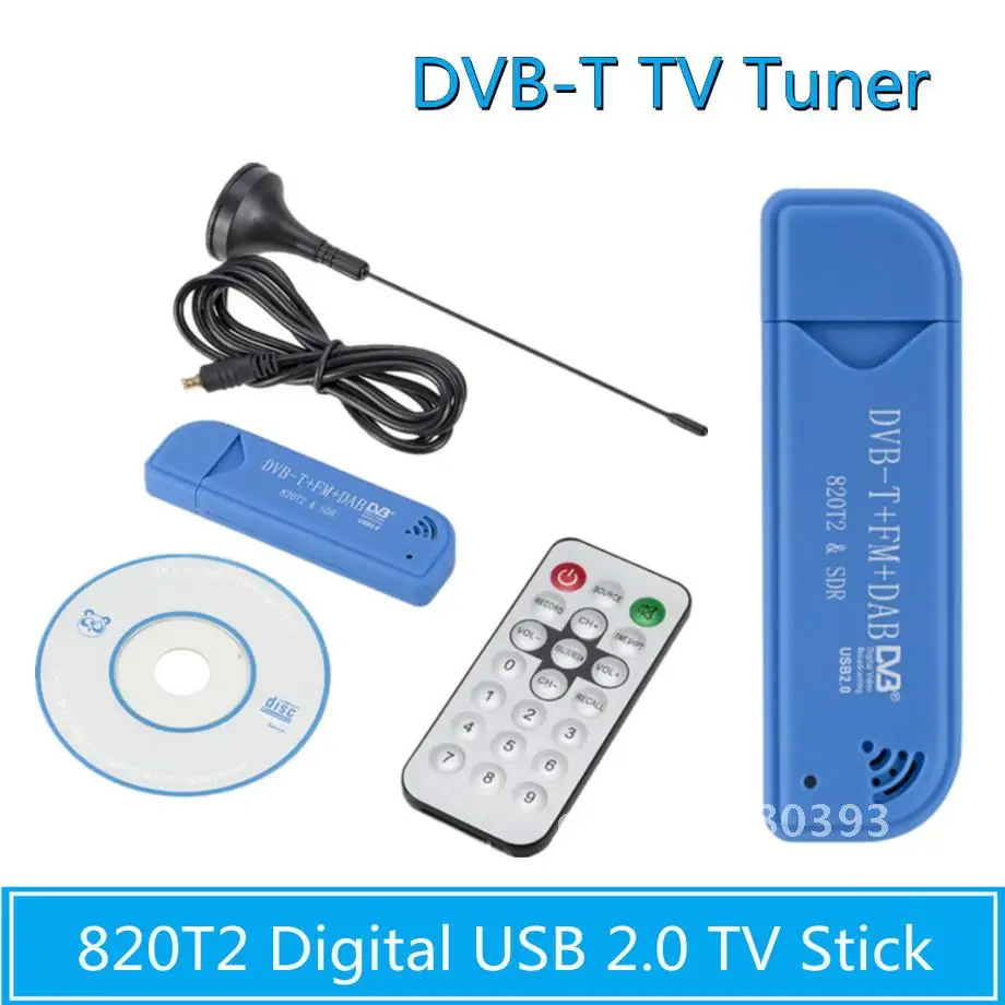 휴대용 미니 디지털 TV 스틱, USB 2.0 소프트웨어 라디오, DVB-T R820T2 SDR 디지털 TV 리시버 스틱, TV 액세서리