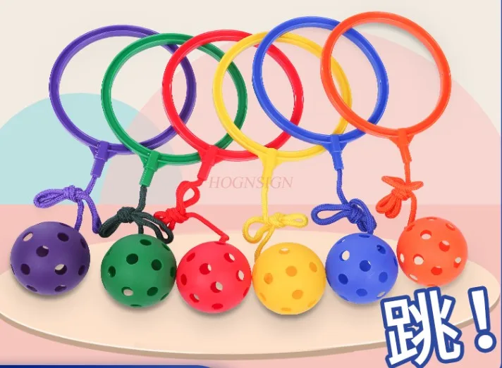 

1PCS Kick Throw Jump Ball Children's Jump Ball Kindergarten Outdoor Jump Toys Single Leg Kick Throw Loop Loop Kick Jump Ball