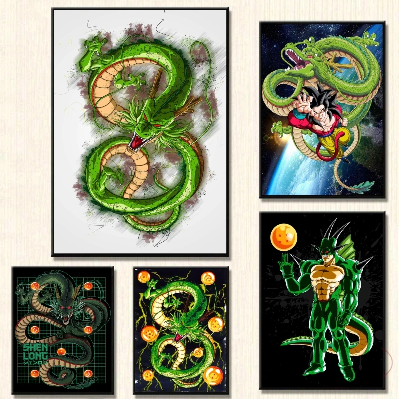 

Canvas Artwork Painting Dragon Ball KaKarot Shenron Modern Home Children Gifts Decoration Paintings Poster Toys