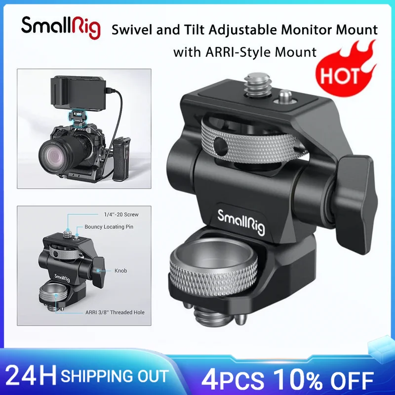 SmallRig-DSLR-Camera-Clamp-Swivel-and-Tilt-Adjustable-Monitor-Mount-w ...