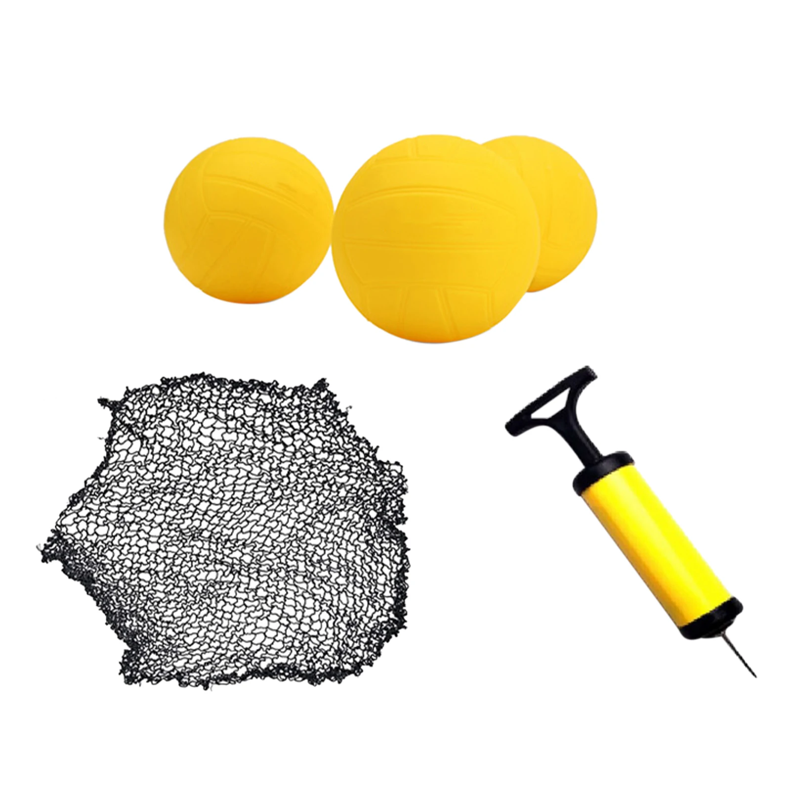 

Fun High Bounce Fitness Equipment Lawn Net Beach Outdoor Pump Team Sports Game Mini Volleyball Set Yard With 3 Balls Family