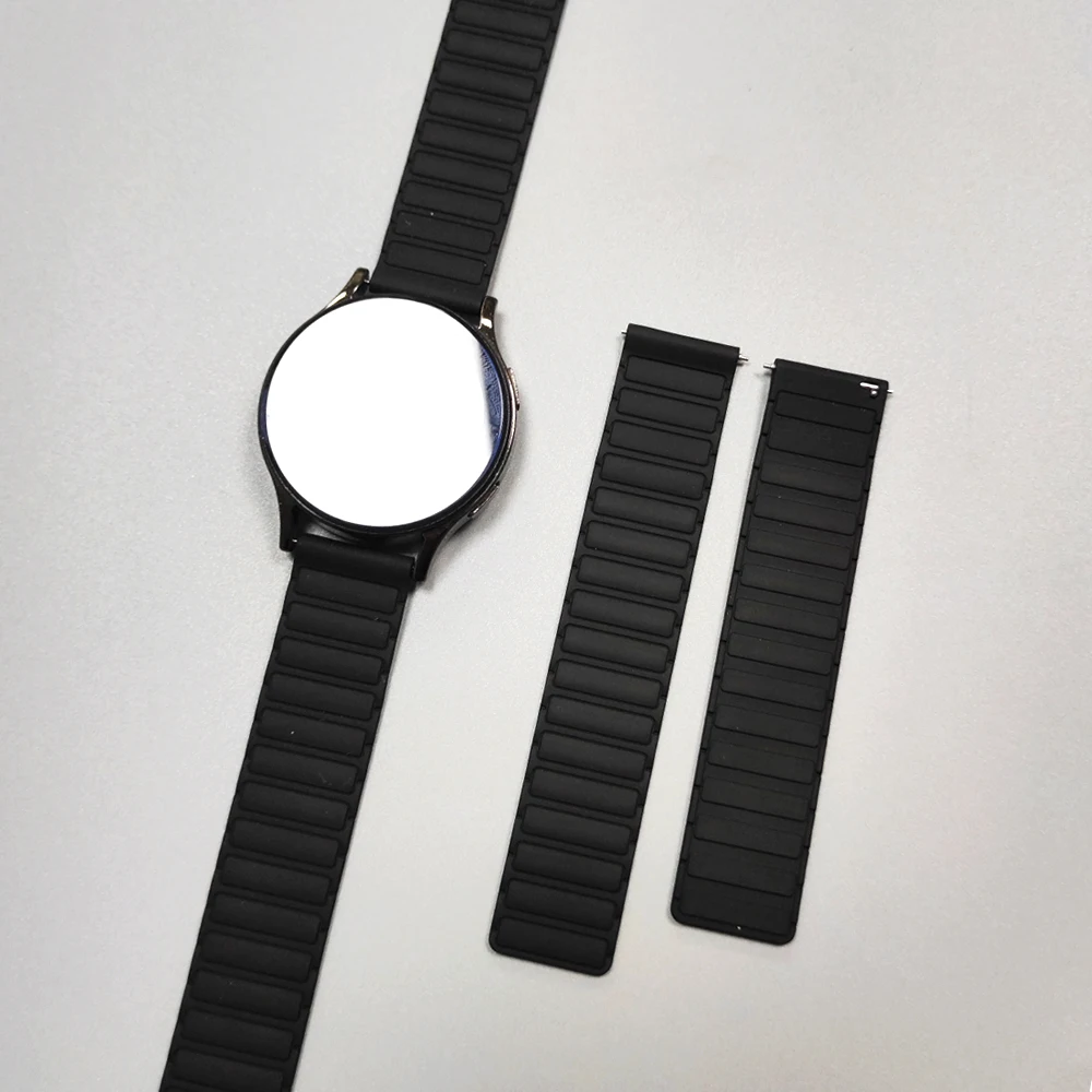 Premium 22mm Silicone Magnetic Replacement Strap - Stylish Bracelet