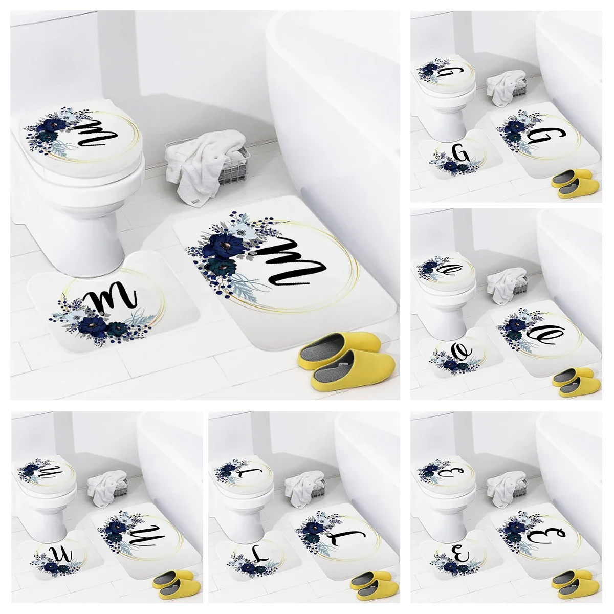 

3 шт., Противоскользящие коврики для ванной