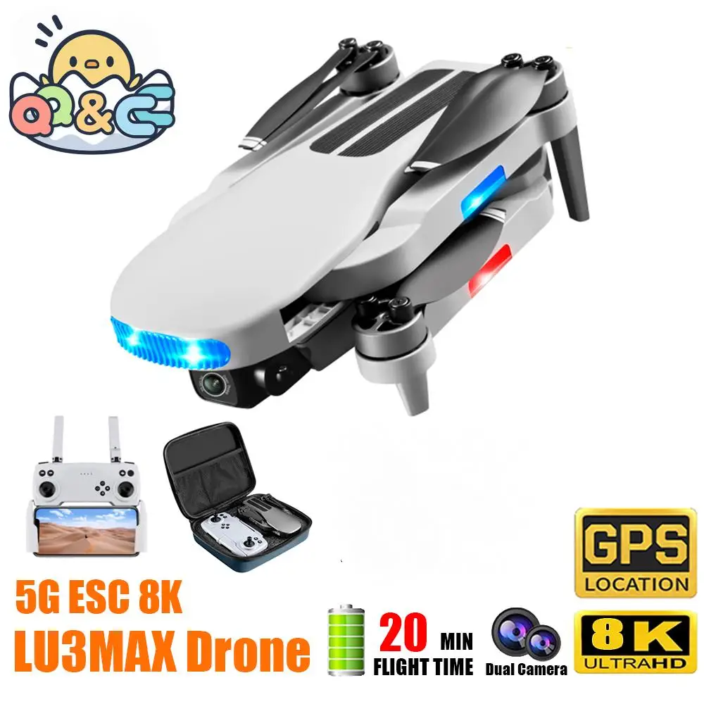 

LU3MAX RC Drone Brushless Obstacle Avoidance GPS Folding UAV Long-Endurance Aerial Photography Quadcopter Adults Kids Toys Gifts