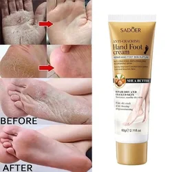 Anti Crack Hand Foot Cream Anti-Drying Heel Cracked Repair Feet Mask Removal Dead Skin Moisturizing Whitening Feet Care New