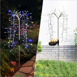 Solar - Powered LED Firework String Lights - Waterproof Decorative Lighting for Garden and Outdoor Spaces (Color)