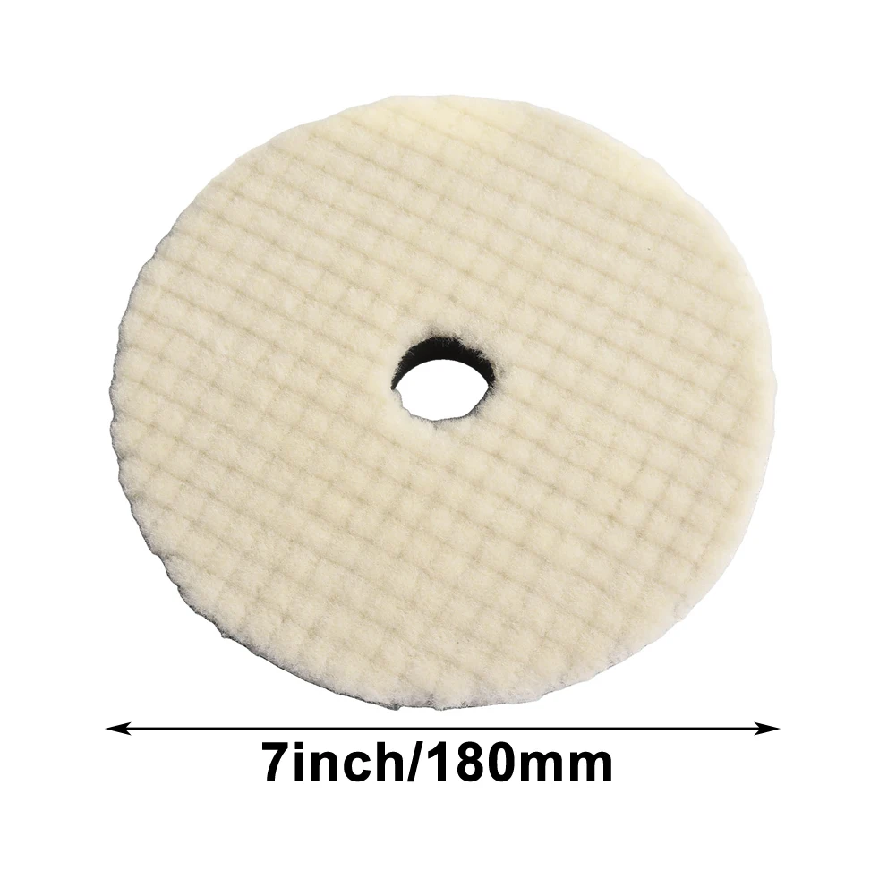 Lot de 6 tampons de polissage en imitation laine de 7,6 cm avec adaptateur de perceuse de 5/8 po à 11 tampons de polissage pour voiture