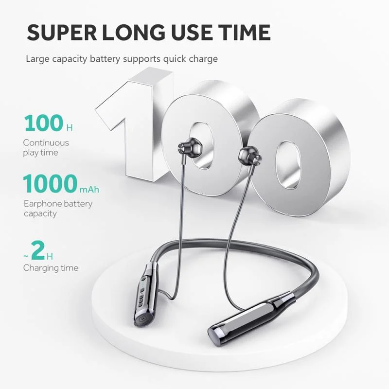 

YOVONINE 100 Hours Support Card Wireless Headphones Bass In-ear Bluetooth Headphone Earphone Music Sport Earbuds with Mic Stereo