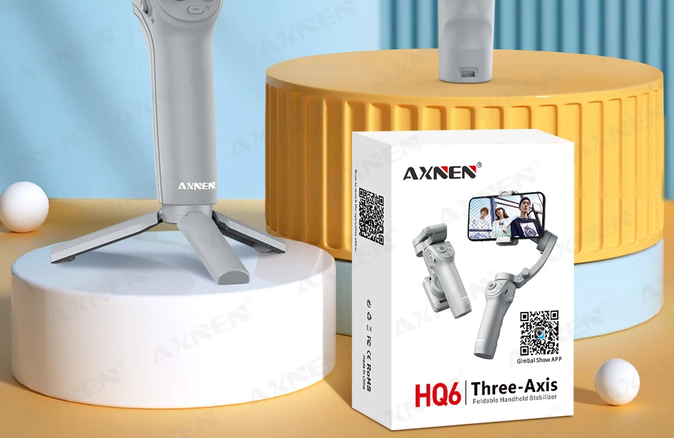 3-axis Gimbal Stabilizer For Smartphone With Fill Light & Tracking_voghion.com