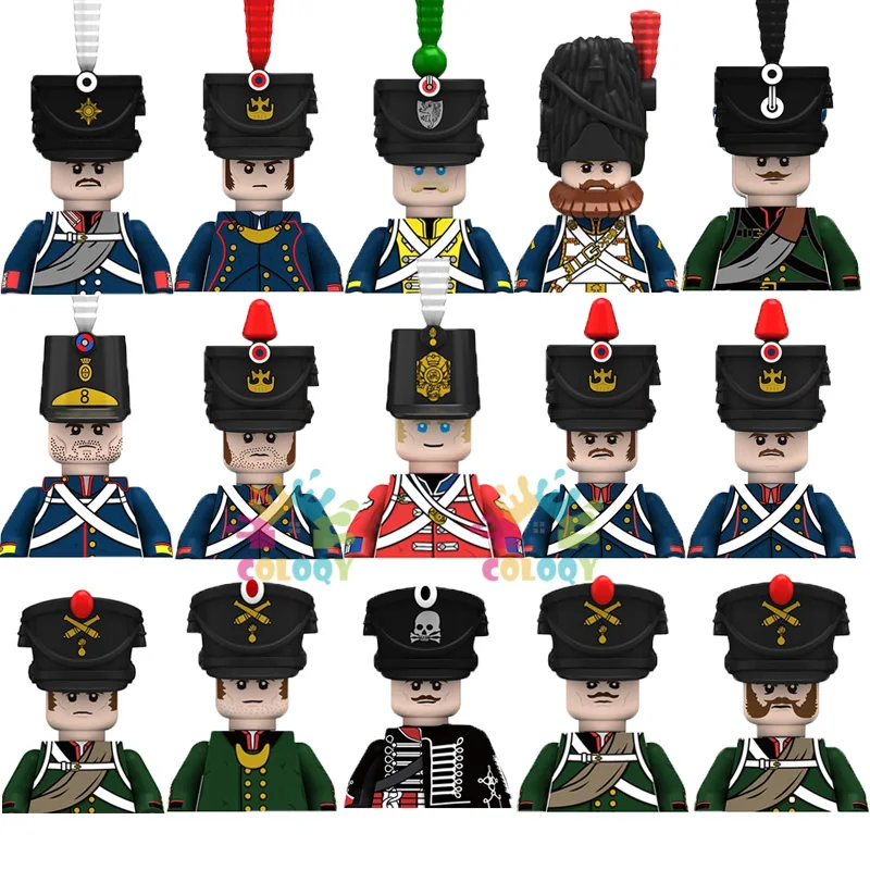 

New Napoleonic Wars Building Blocks Soldiers Mini Action Figures French Prussian Russian Infantry Toys For Boys Christmas Gifts