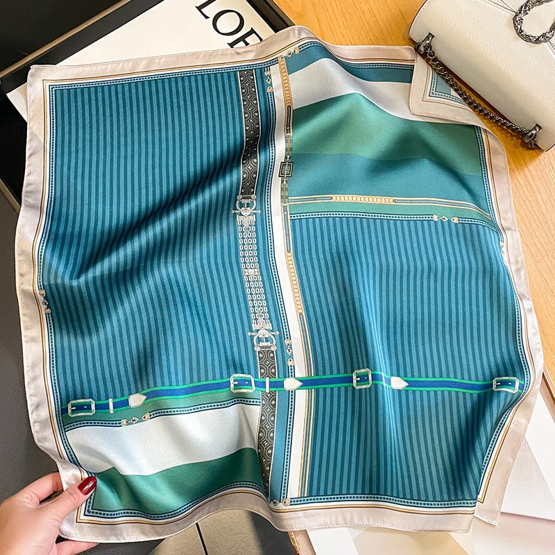 Decorative 100% Real Silk Scarf 53cm Square