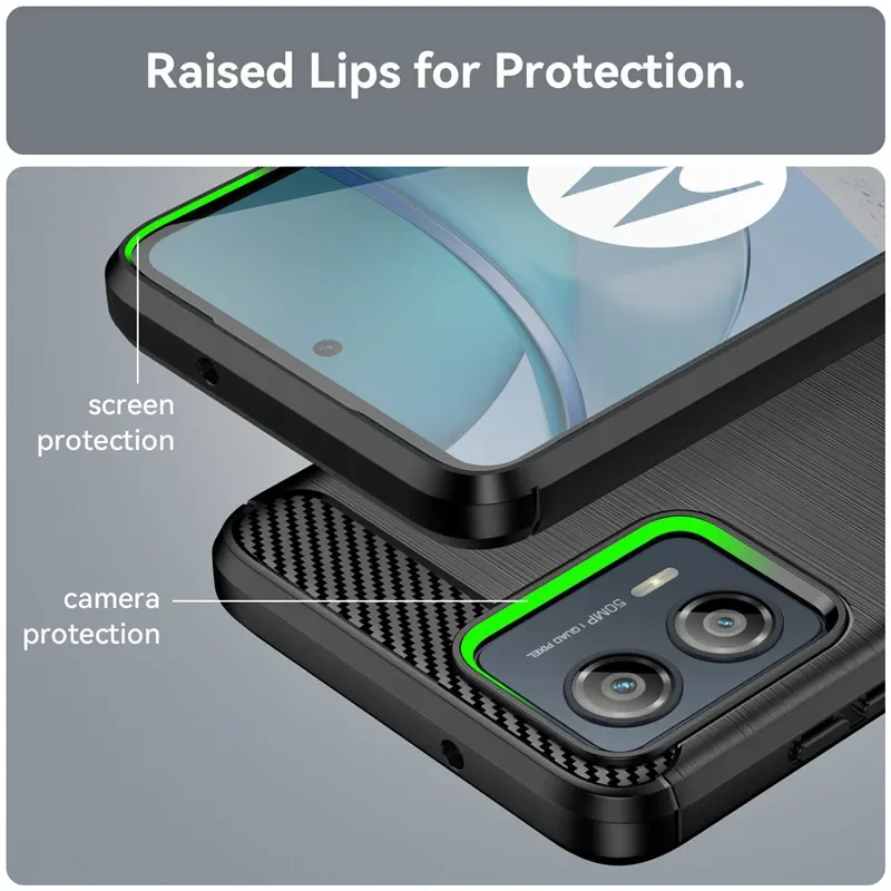 Carbon Fiber Texture Shockproof TPU Protective Phone Case