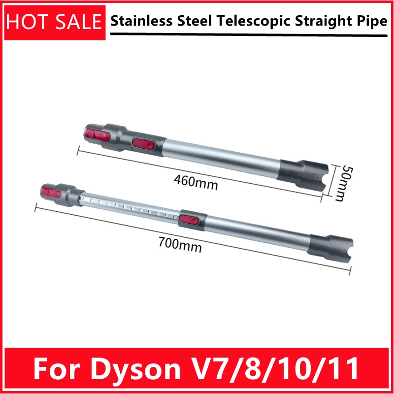 

Для удлинительных труб, фитинги для пылесоса Dyson V7/8/10/11, телескопическая прямая труба из нержавеющей стали
