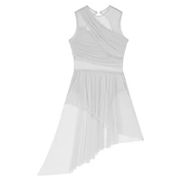 Women Chiffon Ballet Dress Gymnastics Leotard Dance Figure Skating Dance Performance Contemporary Dress Lyrical Dance Costumes - Image 4