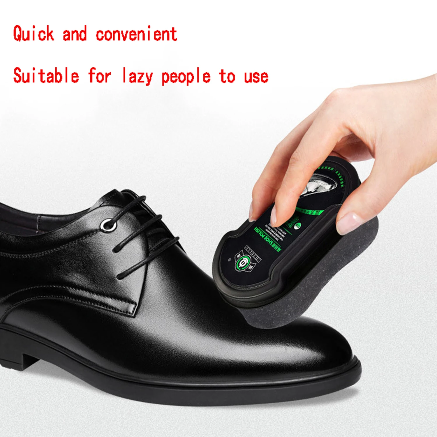 Multi-functional Double-faced Shoe Polish Colorless Light Shoes Rub Leather Cleaner Shoes Brush Care Sponge Transparent Wax