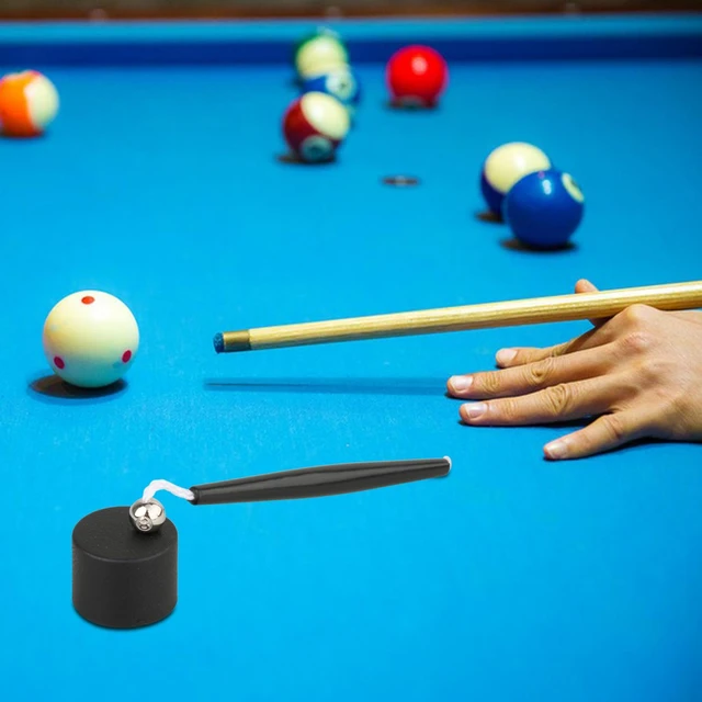 Porte-craie octogonal pour billard Porte-craie de billard portable noir