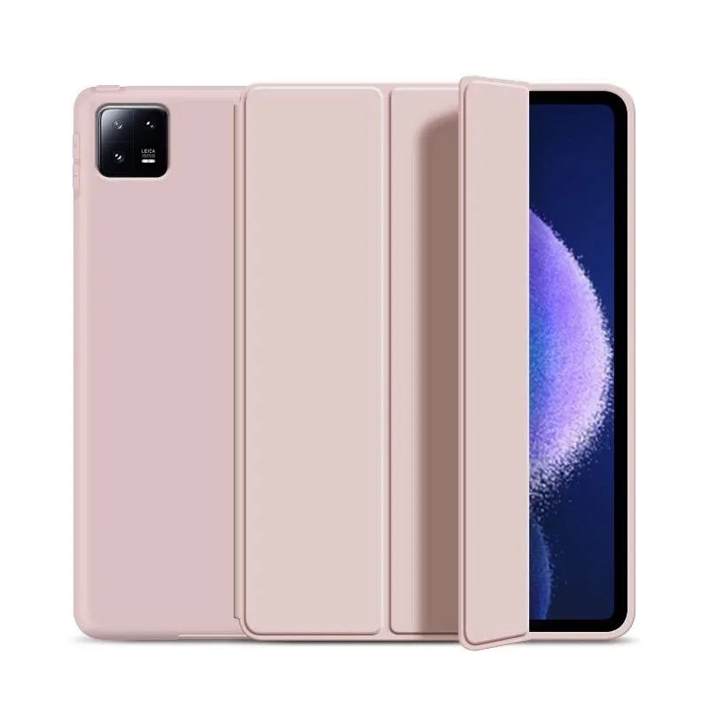 Premium Tri-Fold Flip Case with Magnetic Stand - PU Leather Protective Cover with Auto Sleep/Wake Function