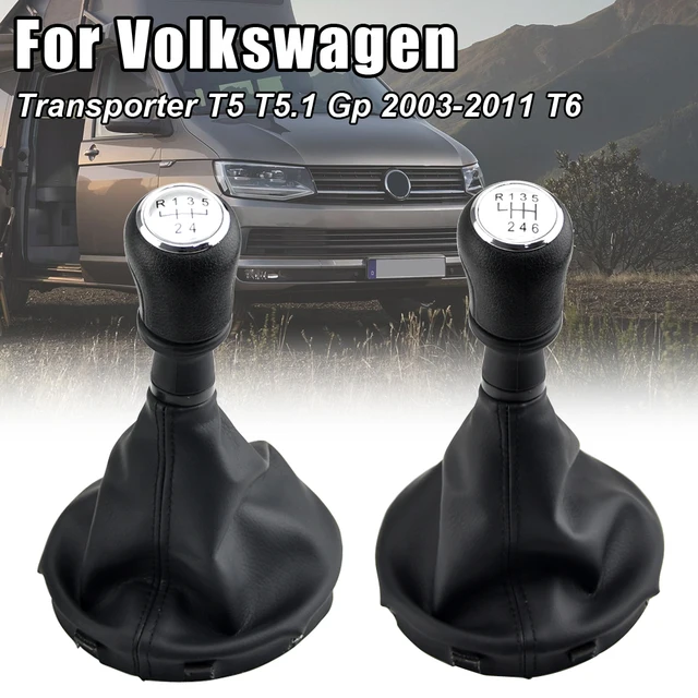 Auto 5 6 Geschwindigkeit Getriebe Stick Schaltknauf Leder Boot Für VW  Transporter Multivan Caravelle T5 T 5,1 T6 Gp 2003-2011 - AliExpress