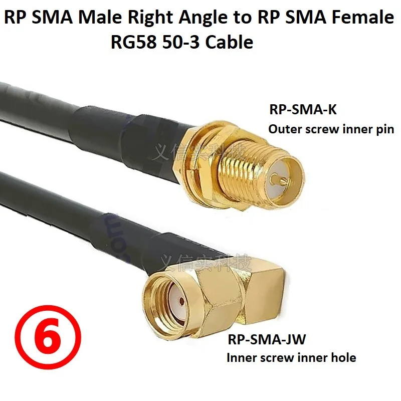 Cavo RG58 30 Piedi WiFi Cavo Prolunga Antenna WiFi RG58 Con Connettori RP-SMA Maschio/Femmina - 30 Piedi, Per Estendere Segnale Cavo Coassiale 30 Piedi - Foto 9