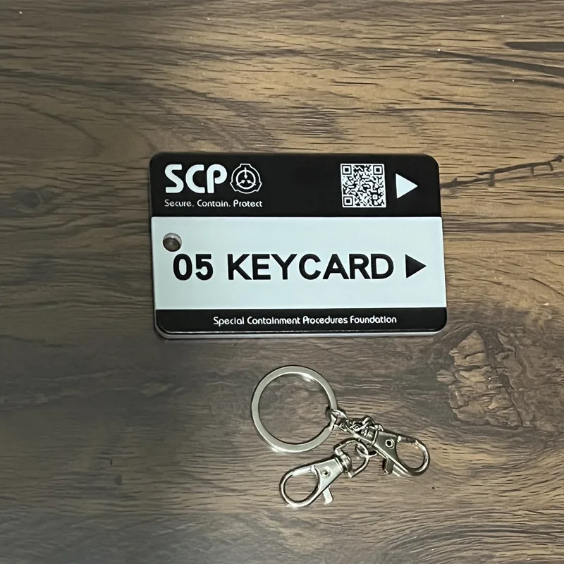 SCP Foundation Cosplay Spiel Karte Set Zugangskontrolle Schlüsselanhänger Student Bus Mahlzeit Karte Schlüsselanhänger Zubehör Anhänger – Detail 4