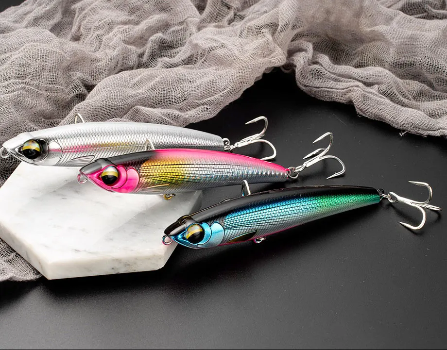 JOHNCOO 110MM 58G Sinking Pencil Angelköder Wobbler Stickbait Künstlicher harter Köder für Sea Tuna GT Angelköder – Detail 10