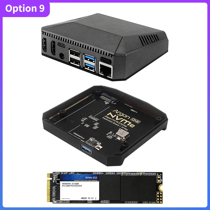 Raspberry Pi 4 B 8GB & Argon M.2 SSD ケース Argon One Raspberry Pi 4 Case Ssd | Argon One Raspberry Pi 4