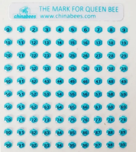 Beekeeping Bee Breeding Tool Special Queen Mark Number Sticker 10pcs
