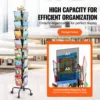 VEVOR Greeting Cards Display Rack 32 Pockets 360° Rotating Postcard Brochure Display Stand for Exhibitions Office Trade Shop 3