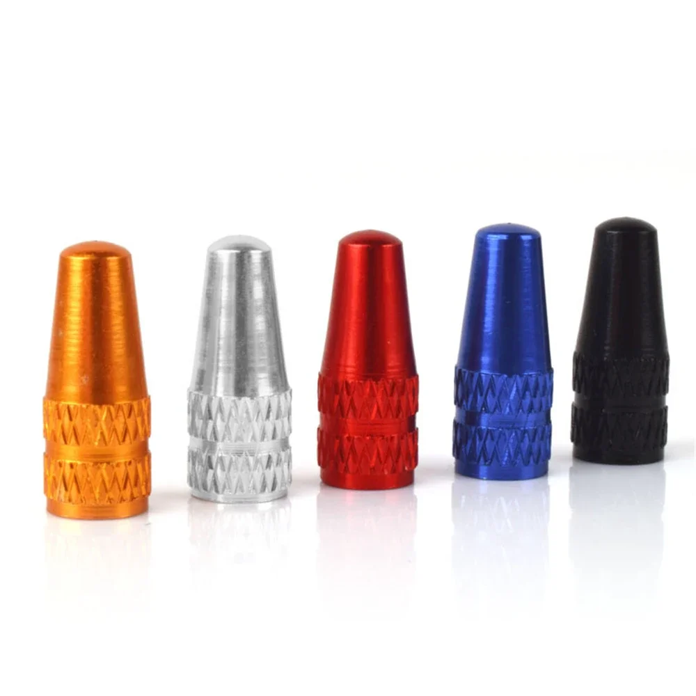 Aluminum Alloy Valve Caps Car Road MTB Track Racing Bike Tube Tyre Tire Wheel Stem French Air Valve Cap Bicycle Accessories 4Pcs