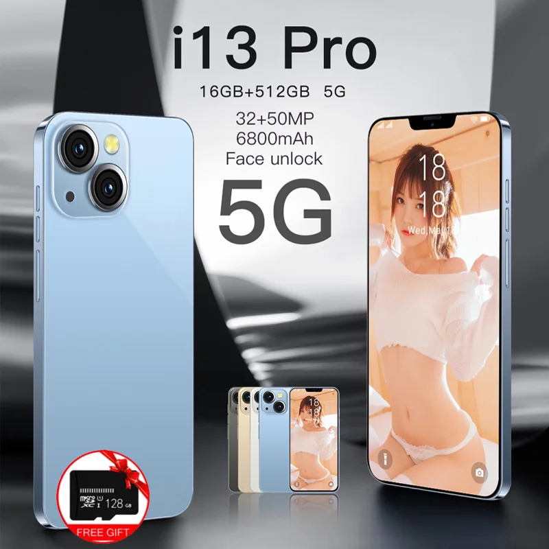 Смартфон глобальная версия HD I13 Pro 6 7 дюйма 4G смартфон 12 Гб + 512 |