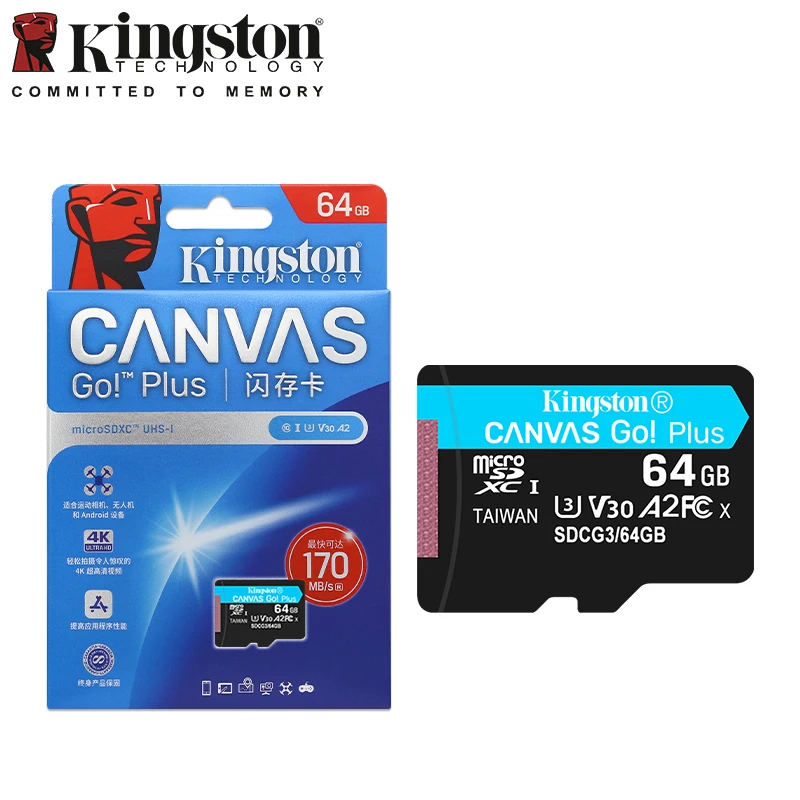 Kingston-Canvas-Go-Plus-Micro-SD-Card-64GB-128GB-256GB-512GB-Memory ...