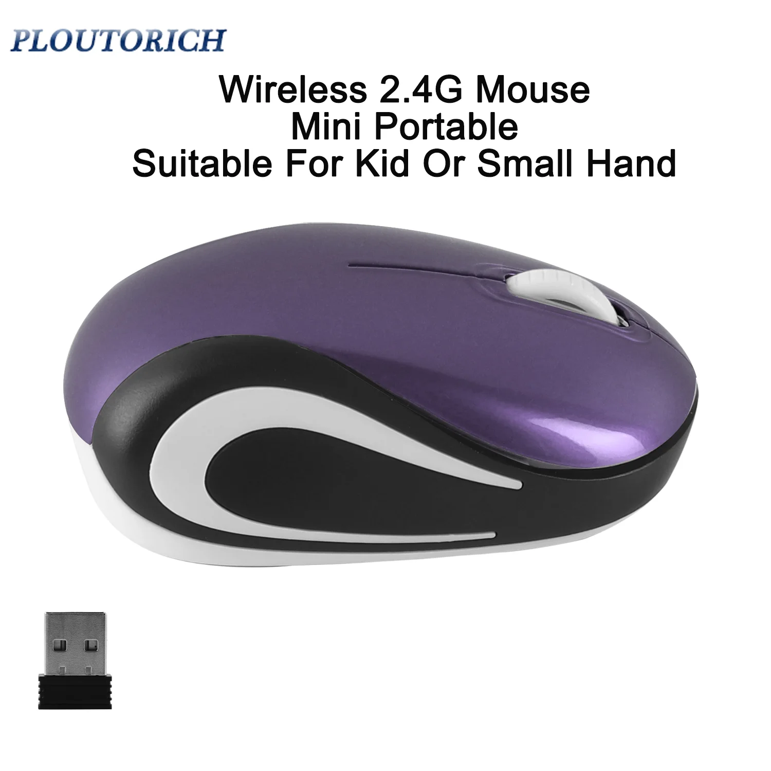 Compact Wireless Mouse - Lightweight, Portable, and Easy Plug-and-Play