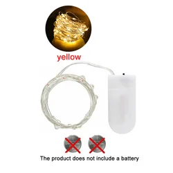 Enchanting Copper Wire LED Fairy Lights - Waterproof Garland - 1m (Yellow)