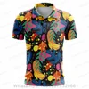 Boys Polo Shirt Classic Fashion Print Golf Short Sleeve T-Shirt Quick Dry Clothing Lapel Casual Summer Sports F1 Racing Jersey 4