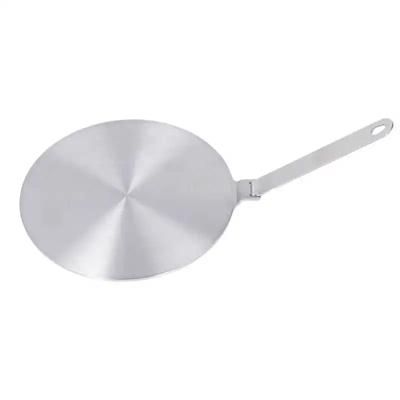 

Home Kitchen Heat Diffuser Stainless Steel Plate With Handle Heat Induction Cooker Plate Kitchen Tool Induction Adapter Plate