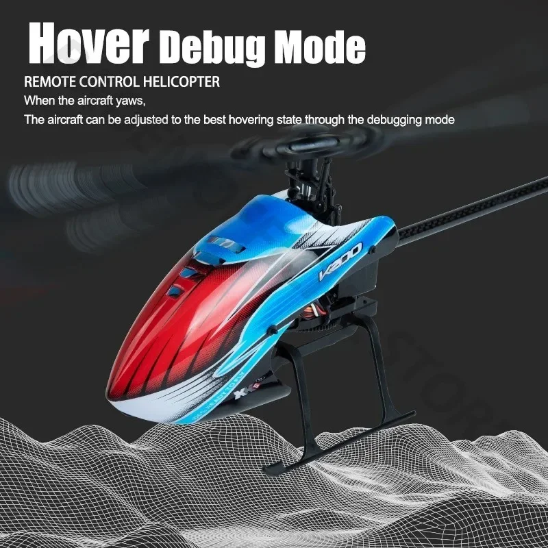 WLtoys RC 헬리콥터 K200 2.4Ghz 4CH 6축 자이로스코프 고정 높이 단일 블레이드 프로펠러 자이로 미니 RC 장난감