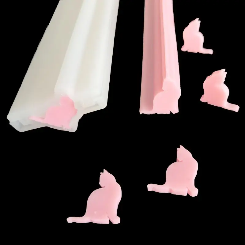 Soap Molds Kit Christmas Tree Cat Cloud Heart Star Moon Flower Cactus Silicone Long Tube Mold